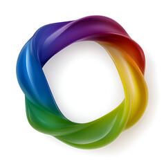 Aufkleber - An abstract swirl of vibrant colors creating a dynamic visual flow.