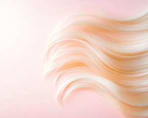 Poster - Flowing Blonde Curls in Soft Pastel Light