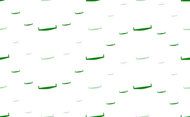 Poster - Seamless pattern of large and small green two-handed saws. The elements are arranged in a wavy. Illustration on light green background
