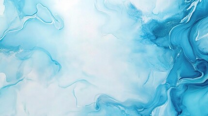 Wall Mural - Abstract Liquid Blue Background with Smooth Flowing Patterns