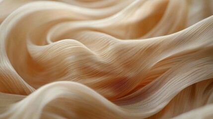 Poster - Gentle folds of soft fabric in Mocha Mousse create an elegant and warm visual texture, inviting touch and exploration. The fluid movement showcases rich color depth and softness