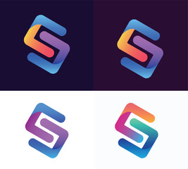 S letter logo vector template