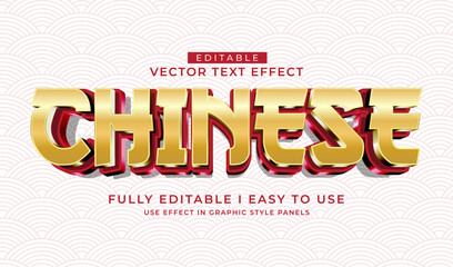 Poster - 3d editable chinese new year 2025 text effect typography style