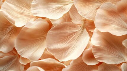 Poster - Soft, creamy flower petals create a serene backdrop, resembling a mosaic of pantone mocha mousse. A calming blend of colors invites feelings of peace and harmony, perfect for artistic exploration