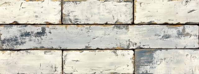 Aufkleber - A textured wall composed of painted wooden planks in varying shades of white and gray.