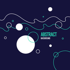 Poster - Abstract composition with dynamic and geometric shapes. Modern template for advertising, vector background for design.