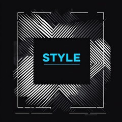 Poster - geometric style abstract graphic: bold, graphic, minimalist, futuristic, modern, abstract, design, g