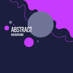 Poster - Modern geometric composition of various shapes. Illustration for design. Abstract background in the trend chart. A stylish template for further creativity.