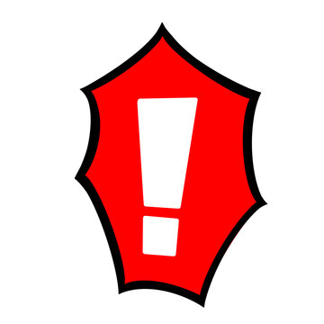 Red Exclamation Mark Icon: A 3D vector illustration of a glowing lightbulb with an exclamation mark, symbolizing a bright idea or urgent attention