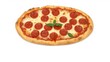 © tpadobestock - A delicious pepperoni pizza on a crisp white background, delicious