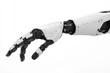 © khalid_spk - 3D rendering robotic arm isolated on a white background