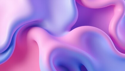 Wall Mural - abstract pink and blue fluid wave design