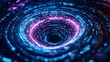 © terat - abstract neon vortex, blue purple light - abstract backgrounds