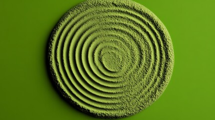 Poster - A green circle with a green background