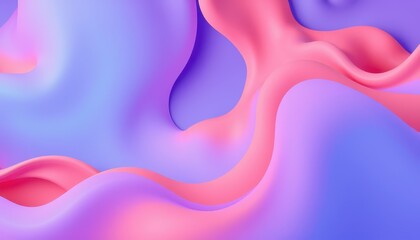 Wall Mural - abstract pink and purple fluid wave design