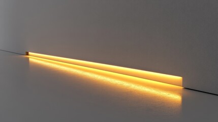 Poster - A detailed minimalist shot of smooth bridge lighting, with a plain backdrop, drawing attention to the refined design and subtle illumination.