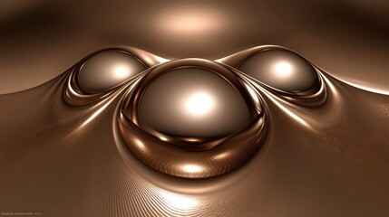 Poster - Abstract metallic spheres on a fluid surface.