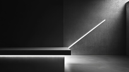 Aufkleber - A minimalist shot focusing on sleek lighting along a bridge, with clean lines and a simple backdrop, capturing the elegant design.