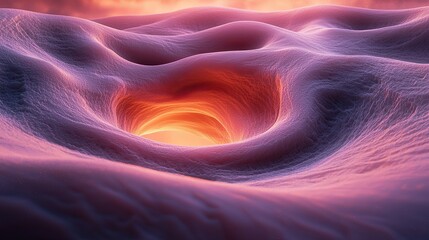 Poster - Swirling patterns of vibrant colors create a mesmerizing cosmic vortex during a surreal sunset