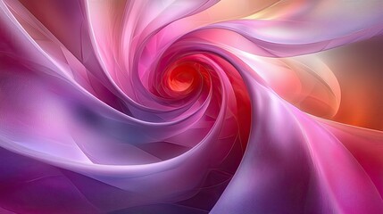 Poster - Swirling colors create a mesmerizing abstract pattern in vibrant shades of pink and purple