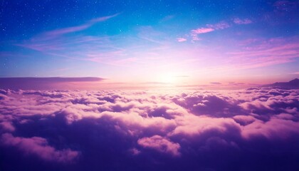Wall Mural - blue sky with clouds