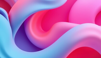 Wall Mural - abstract pink blue purple swirling fluid design
