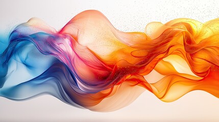 Poster - Fluid patterns of vibrant colors create an enchanting abstract design that captivates the viewer's attention