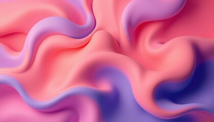 Wall Mural - abstract pink and purple swirling fluid design
