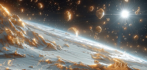 Aufkleber - Diamond rains on Jupiter.