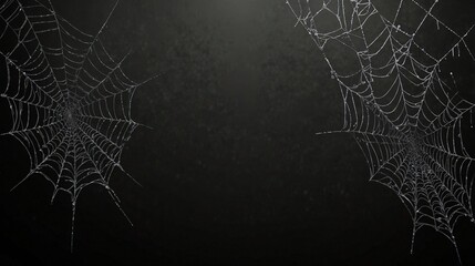 spider web on dark background