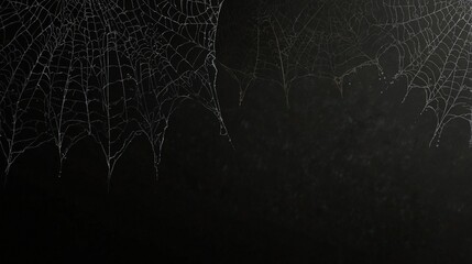 spider web in the dark