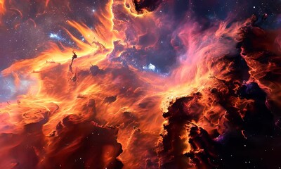 Wall Mural - starry outer space background texture colorful starry night sky outer space background