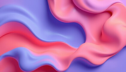 Wall Mural - abstract pink and purple fluid wave design