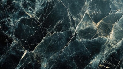Poster - Dark marble texture background with intricate veining ideal for elegant design projects and high-quality artwork presentations.
