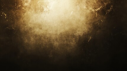 Poster - Corroded metal texture background with a golden hue creating a dramatic and atmospheric visual for design projects and artistic endeavors.