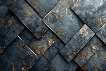 Poster - Elegant geometric abstract presentation with copy space. Generative Ai