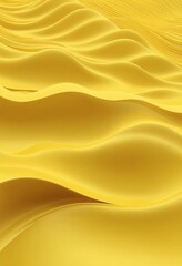 Poster - Yellow wave 3d abstract background