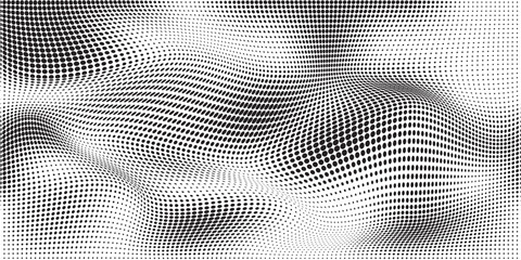 halftone gradient. dotted gradient, smooth dots spraying and halftones dot background seamless horiz