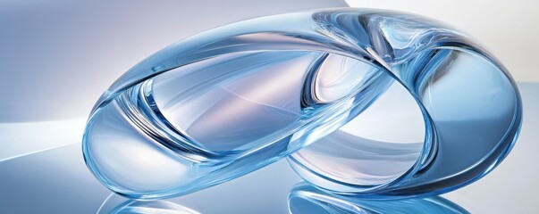 Poster - Abstract glass shape background