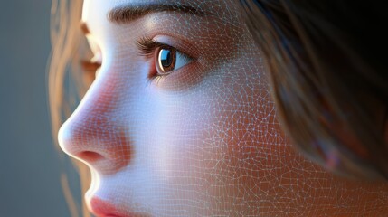 Poster - AI-powered image recognition technology, illustrating the creation of deep fake images and the manipulation of visual content using advanced artificial intelligence algorithms.