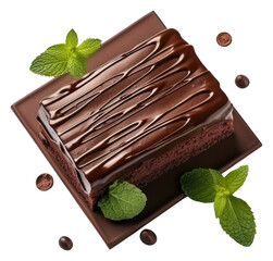 Poster - PNG Chocolate cake with fresh Chocolate chocolate dessert confectionery.