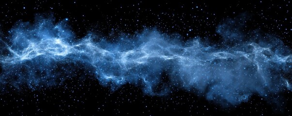 Wall Mural - fantasy magic particles with dark background