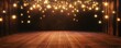 © Sanych - Empty stage with warm multiple festive lights overhead
