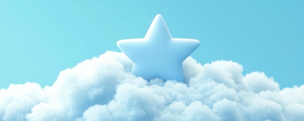 Isolated soft cloud with star shape