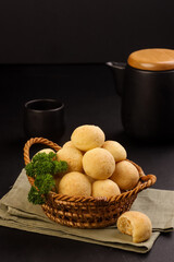 Canvas Print - Pao De Queijo or Braziliian Cheese Bread. 