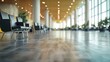 © Media Srock - Serene Airport Lounge with Wooden Floors and Elegant Lighting