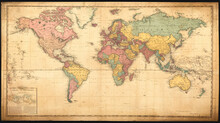 World map Mercator's projection. – Free Public Domain Image | Public ...