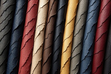 Poster - Striking layers of various colors create a beautiful display, highlighting the rich textures and unique patterns. This visual feast captivates the eye and inspires creativity