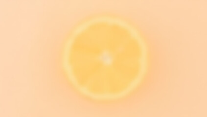 Poster - Orange slice isolated on a soft pastel colored background allowing for easy copy overlay and design flexibility._00002_