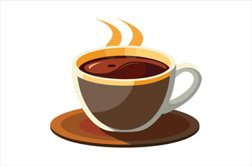 cup of coffee vector,  icon vector illustration, cup of coffee silhouette of a cup of coffee  isolated on a white background, eps, png, svg,  vector,